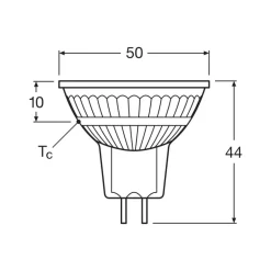 OSRAM LED-reflektor GU5.3 sett med 3 stk., 6,5 W, 12 V, 2700 K, 36°