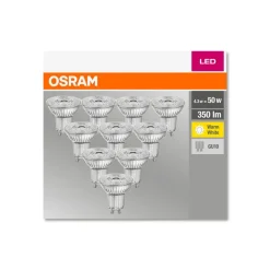 OSRAM LED-reflektor GU10 4,3W 2700 K 350lm 10er