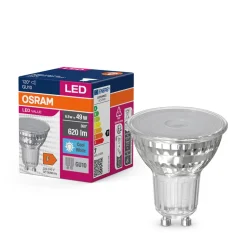 OSRAM LED-reflektorpære GU10 6,9W 120° 840 klar