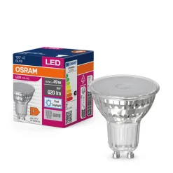 OSRAM LED-reflektorpære GU10 6,9W 120° 865 klar