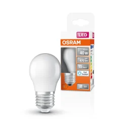 OSRAM Star LED-pære E27 4,9W 470lm 6 500 K matt