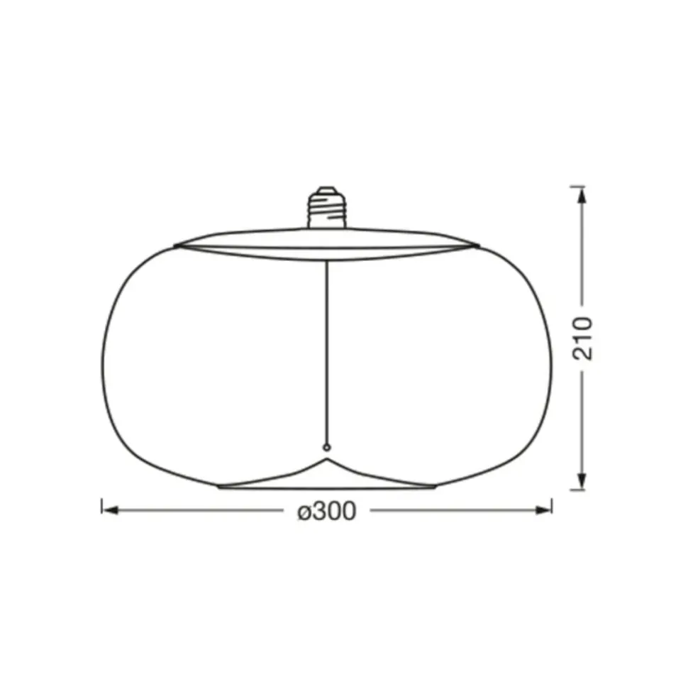 OSRAM Vintage 1906 Big Elipse, røyk, E27, 1 800 K, glødetråd
