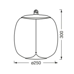 OSRAM Vintage 1906 Big Oval, røyk, E27, 1 800 K, glødetråd