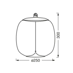 OSRAM Vintage 1906 Big Oval, ravgult, E27, 2700 K, glødetråd