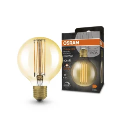 OSRAM Vintage 1906 E27 8,8W LED G80 822 dim gull