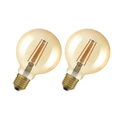 OSRAM Vintage 1906 LED-globe E27 6,5W dimbar 2stk