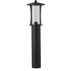Pagode pullertlampe, IP44, svart, høyde 73 cm, metall