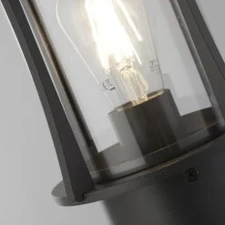 Pagode pullertlampe, IP44, svart, høyde 73 cm, metall