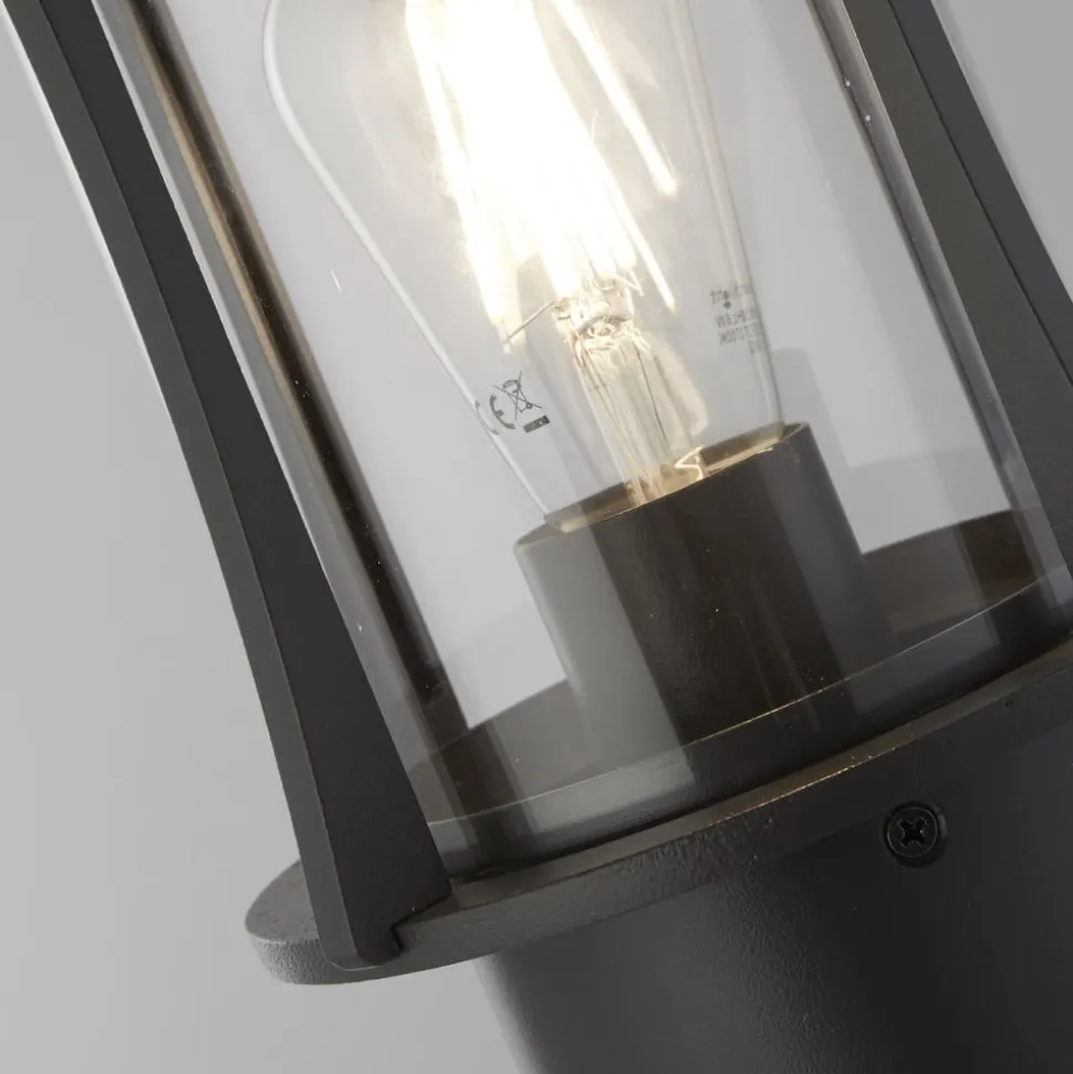 Pagode pullertlampe, IP44, svart, høyde 73 cm, metall