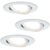 3-pakk LED innfelt lampe Coin Slim, hvit, IP23