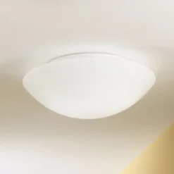 Pandora taklampe, Ø 30 cm, glass, hvit