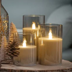 Pauleen Classy Smokey LED-mignon 3-pakning