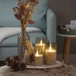 Pauleen Classy Smokey LED-mignon 3-pakning