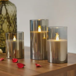 Pauleen Classy Smokey LED-mignon 3-pakning