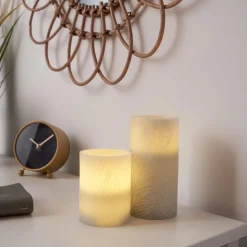 Pauleen Cosy Feather Candle LED-lys, sett med 2 stk