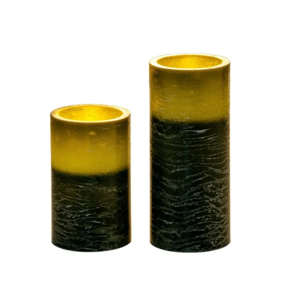 Pauleen Cosy Shine Candle vokslys, 2 stk, grønn