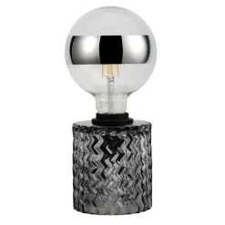 Pauleen Crystal Smoke bordlampe med glass-sokkel