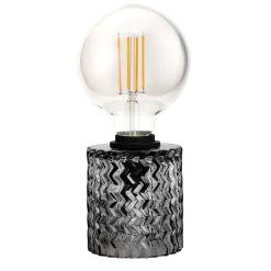 Pauleen Crystal Smoke bordlampe med glass-sokkel