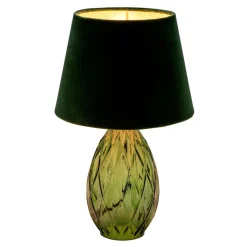 Pauleen Crystal Velvet bordlampe med glassfot