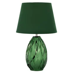 Pauleen Crystal Velvet bordlampe med glassfot