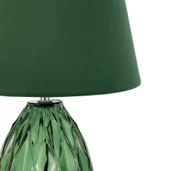 Pauleen Crystal Velvet bordlampe med glassfot