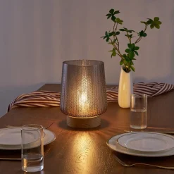 Pauleen Fancy Glamour E27-LED batteri taupe tre