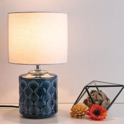 Pauleen Glowing Midnight bordlampe, hvit/blå