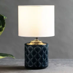 Pauleen Glowing Midnight bordlampe, hvit/blå