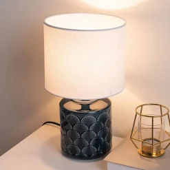 Pauleen Glowing Midnight bordlampe, hvit/blå