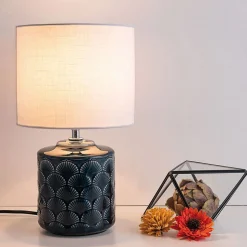 Pauleen Glowing Midnight bordlampe, hvit/blå