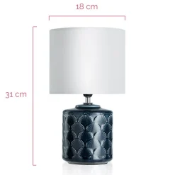 Pauleen Glowing Midnight bordlampe, hvit/blå