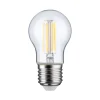Pauleen LED-dråpepære, glødetråd, E27, 6,5 W, klar, 2 700 K