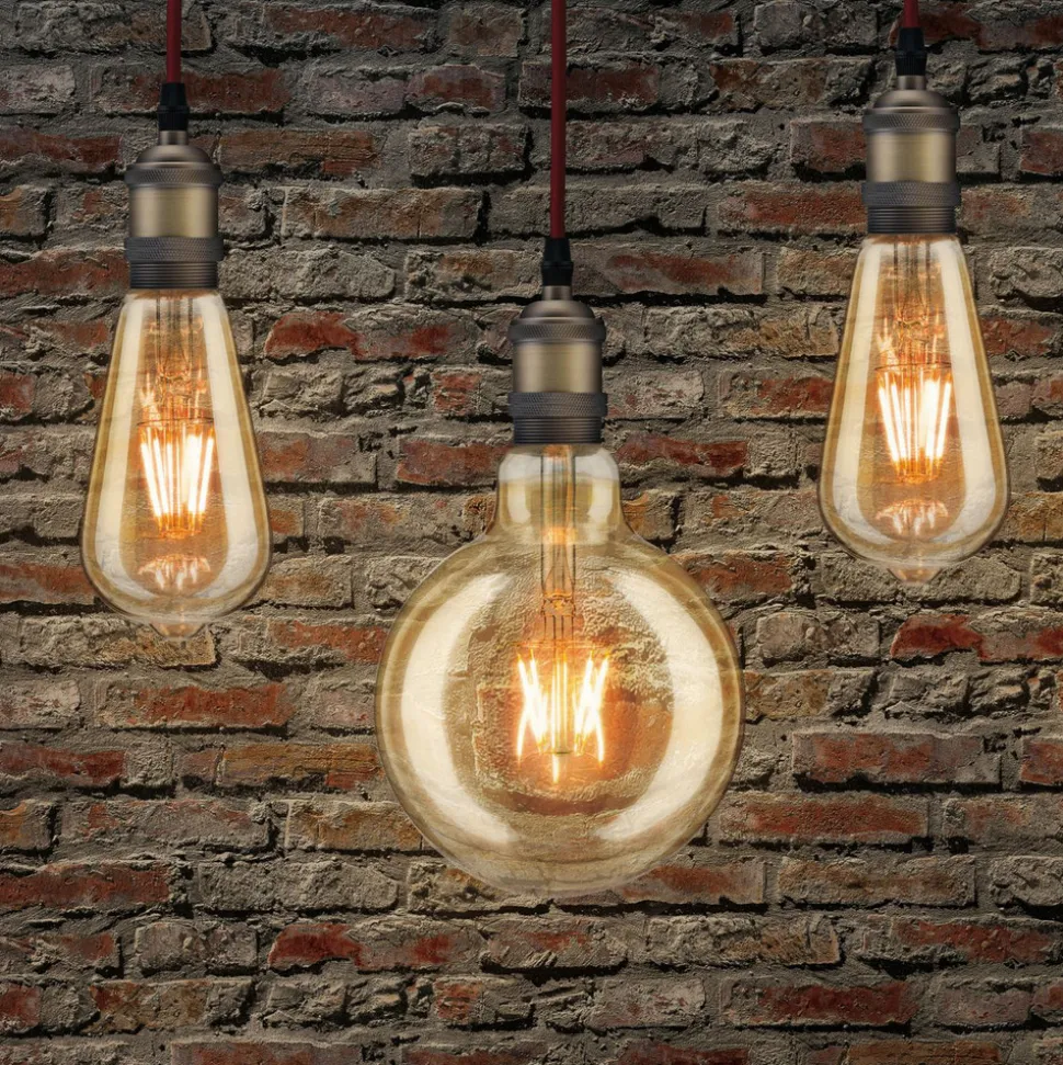 Pauleen LED-filamentpære G125 E27 2,7 W gull 1 700 K