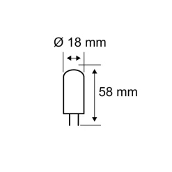 Pauleen LED-stiftpære, G9, 4,6 W, klar, 2700 K