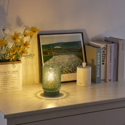 Pauleen Modern Glamour E14-LED turkis metallfot