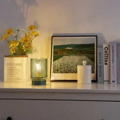 Pauleen Modern Glamour E14-LED turkis metallfot