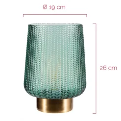 Pauleen Pretty Glamour E27-LED turkis/messing