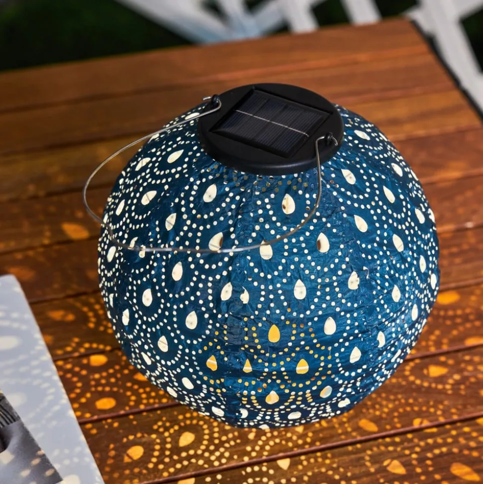 Pauleen Sunshine Charm LED-solcellelampe blå