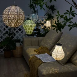 Pauleen Sunshine Charm LED-solcellelampe blå