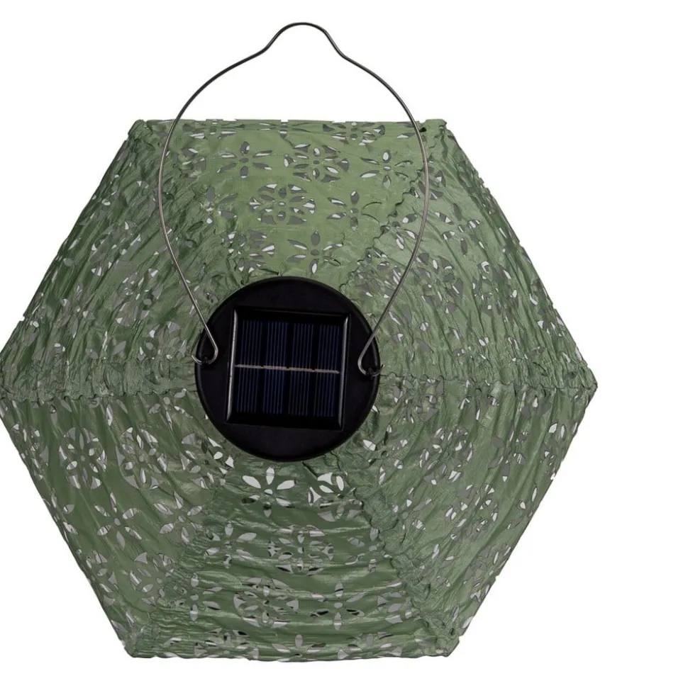 Pauleen Sunshine Flower LED-solcellelampe grønn