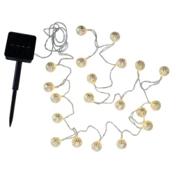 Pauleen Sunshine Glamour solcellelyslenke, sølv