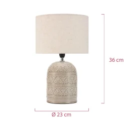 Pauleen Tender Pearl bordlampe med tekstilskjerm