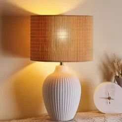 Pauleen Timber Glow bordlampe med bambusskjerm