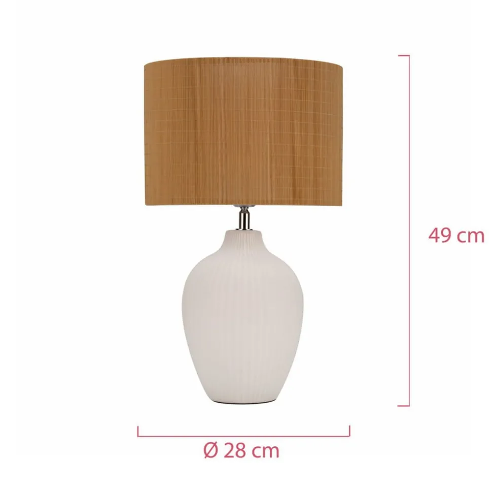 Pauleen Timber Glow bordlampe med bambusskjerm