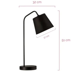 Pauleen True Elegance bordlampe helt i svart