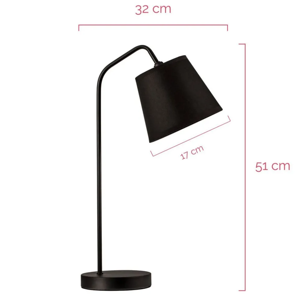 Pauleen True Elegance bordlampe helt i svart