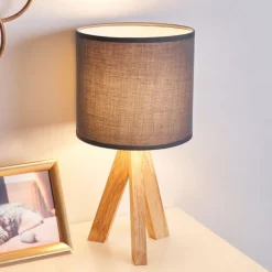 Pauleen Woody Love bordlampe med treramme
