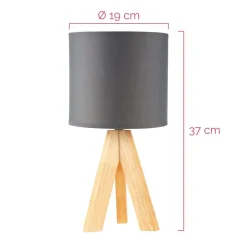 Pauleen Woody Love bordlampe med treramme