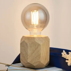 Pauleen Woody Sparkle bordlampe av lyst tre