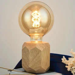 Pauleen Woody Sparkle bordlampe av lyst tre